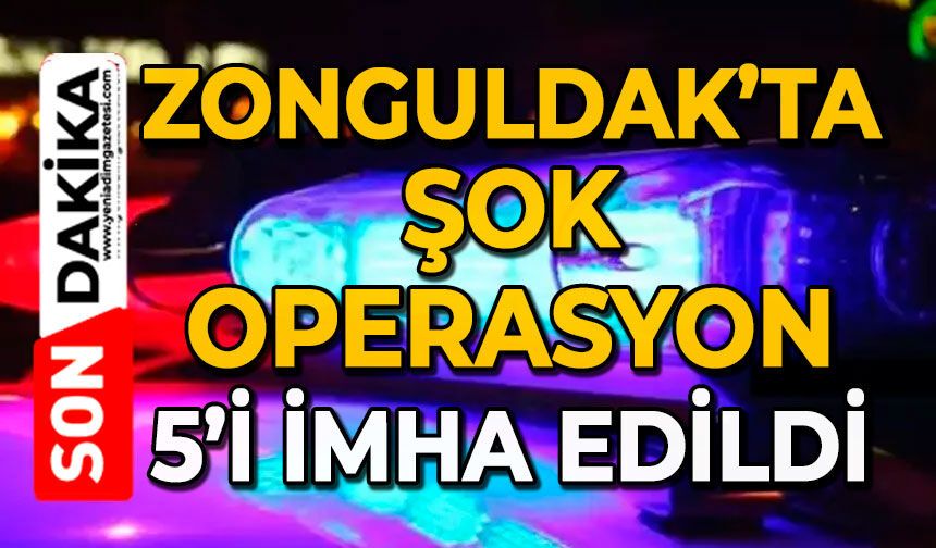 Zonguldak’ta şok operasyon: 5’i imha edildi