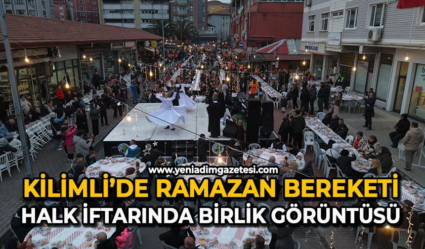 Kilimli’de Ramazan bereketi: Halk iftarında birlik görüntüsü