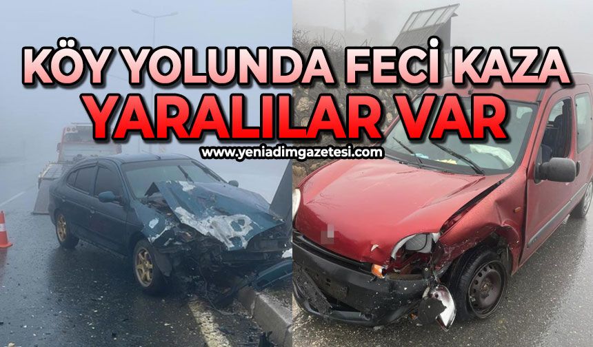 2 aracın karıştığı kazada 2 kişi yaralandı