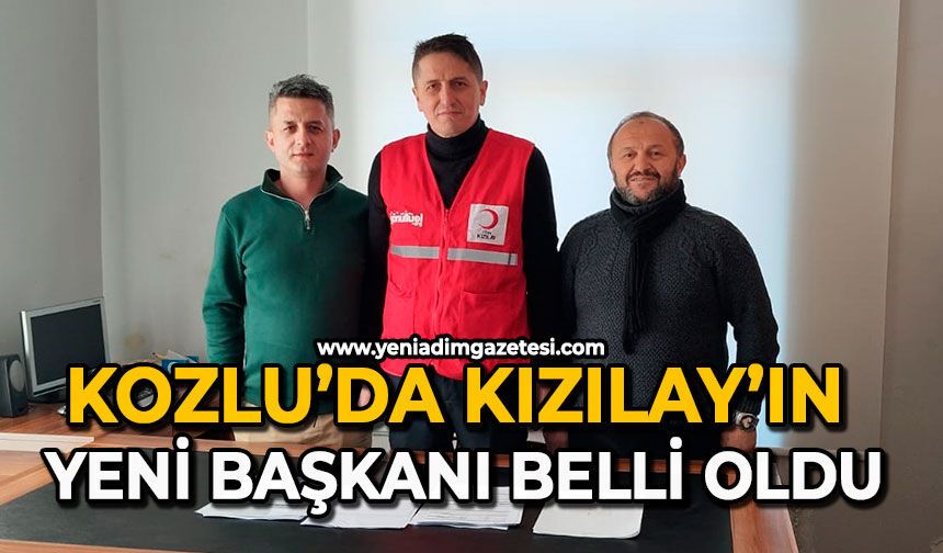 Kozlu’da Kızılay’ın yeni başkanı belli oldu