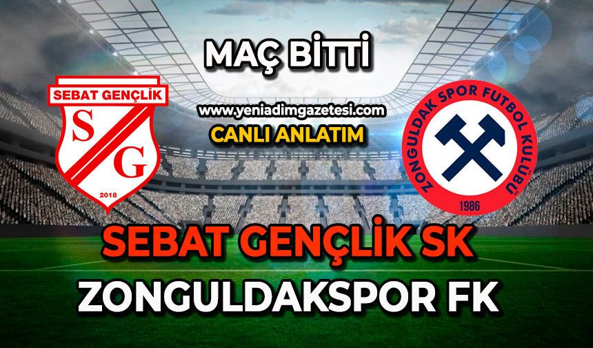 Sebat Gençlik SK – Zonguldakspor FK karşılaşması sona erdi