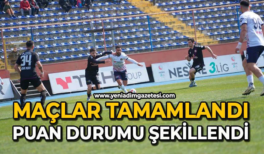 Maçlar tamamlandı: Puan durumu şekillendi