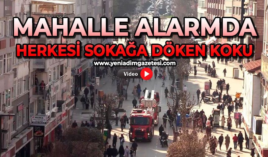 Mahalle alarmda: Herkesi sokağa döken koku