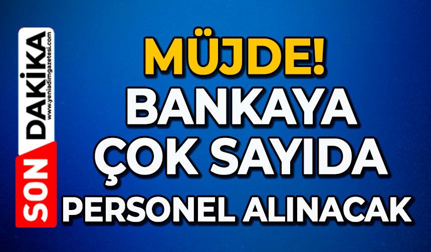 Müjde: Bankaya çok sayıda personel alınacak