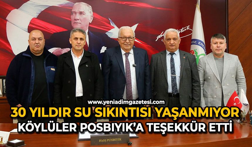 30 yıldır su sıkıntısı yaşanmıyor: Köylüler Posbıyık’a teşekkür etti