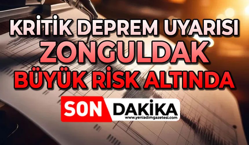 Kritik deprem uyarısı: Zonguldak büyük risk altında