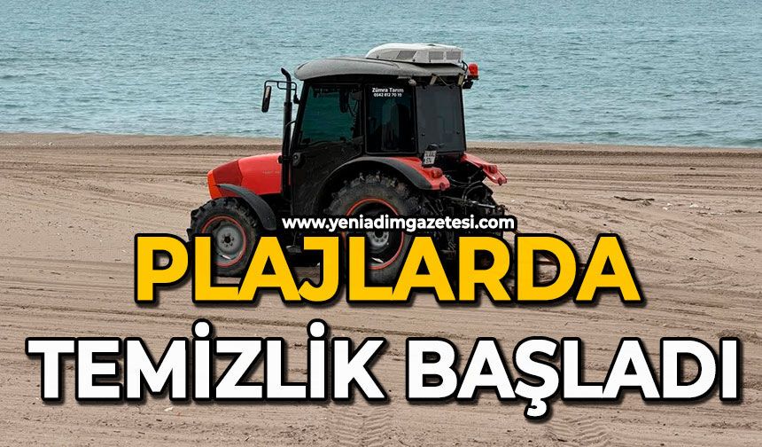 Plajlarda temizlik başladı