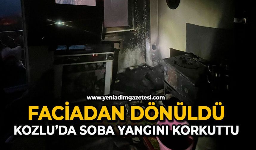 Faciadan dönüldü: Kozlu’da soba yangını korkuttu