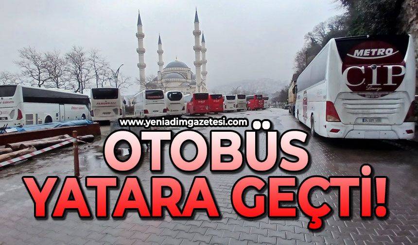 Otobüsler yatara geçti