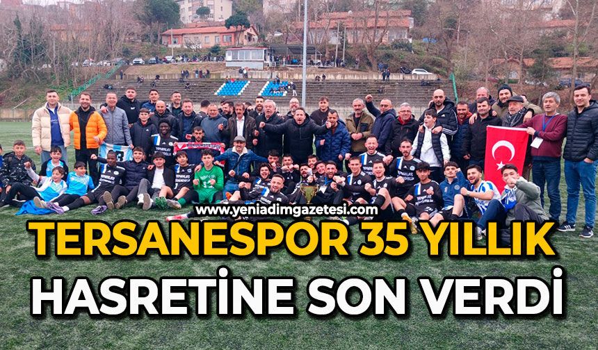 Tersanespor 35 yıllık hasretine son verdi