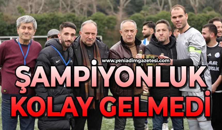 Şampiyonluk kolay gelmedi