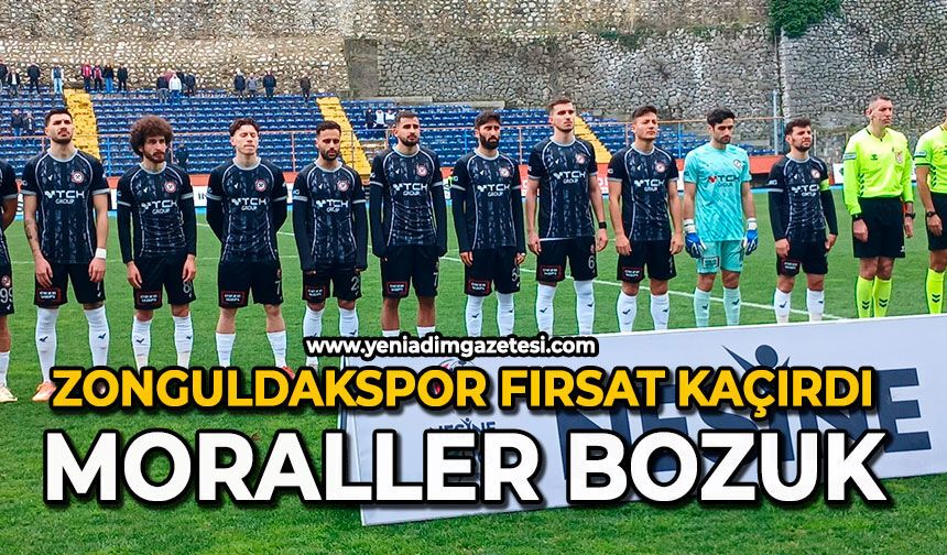Zonguldakspor fırsat kaçırdı: Moraller bozuk