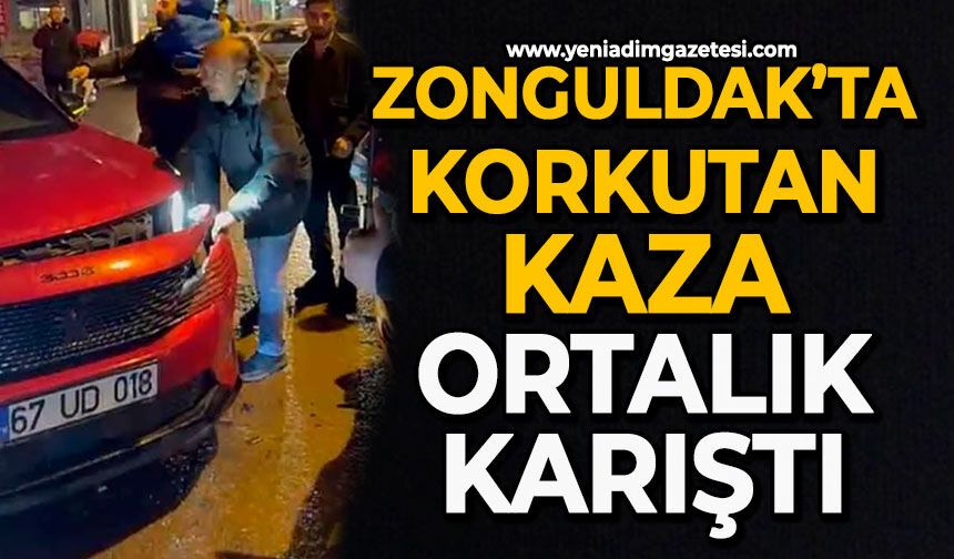 Zonguldak’ta korkutan kaza: Ortalık karıştı