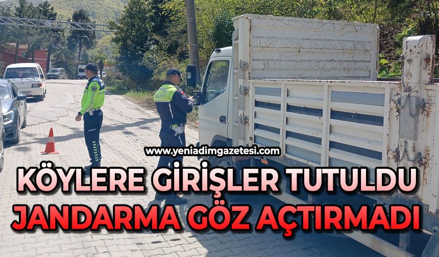 Köylere girişler tutuldu: Jandarma göz açtırmadı