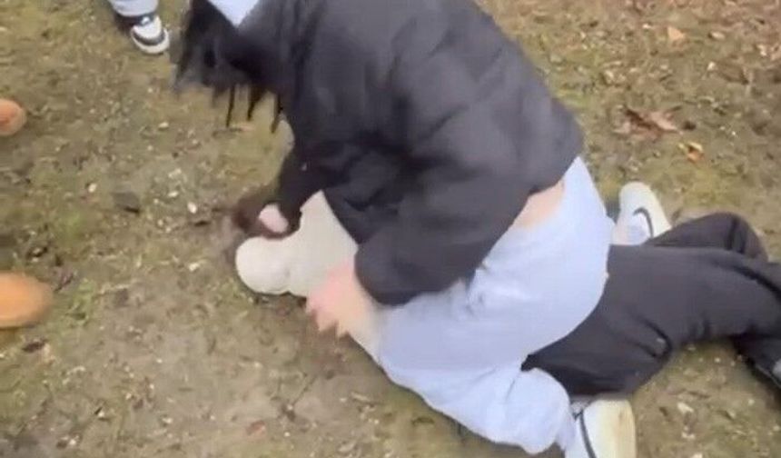 Liseli kızı acımasızca darp ettiler