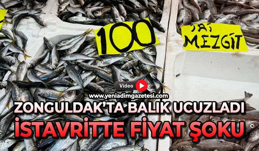 Zonguldak’ta balık ucuzladı: İstavritte fiyat şoku