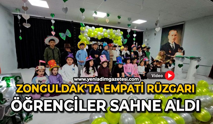 Zonguldak’ta empati rüzgarı: Öğrenciler sahne aldı