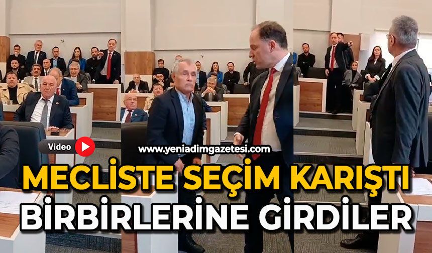Mecliste seçim karıştı: Birbirlerine girdiler