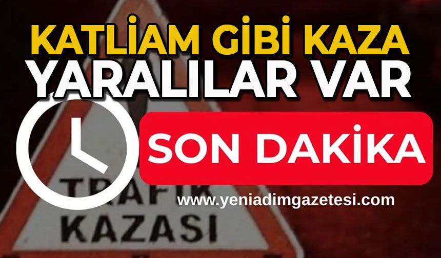 Otomobil hurdaya döndü: Yaralılar var