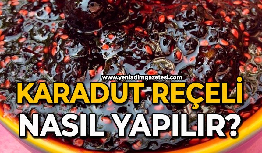 Karadut reçeli nasıl yapılır?