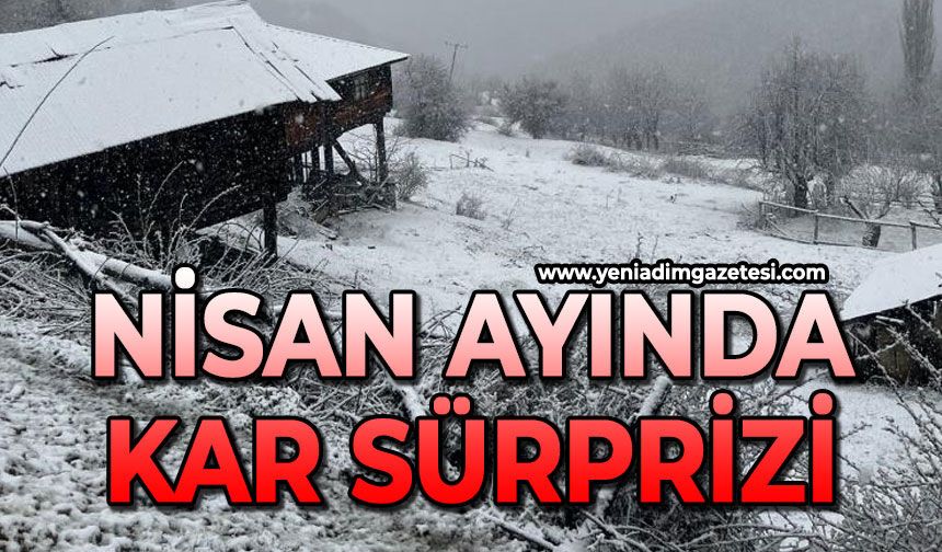 Nisan sonunda kar sürprizi