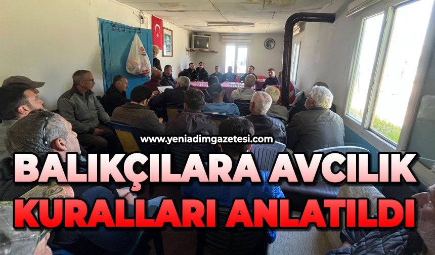 Balıkçılara avcılık kuralları anlatıldı