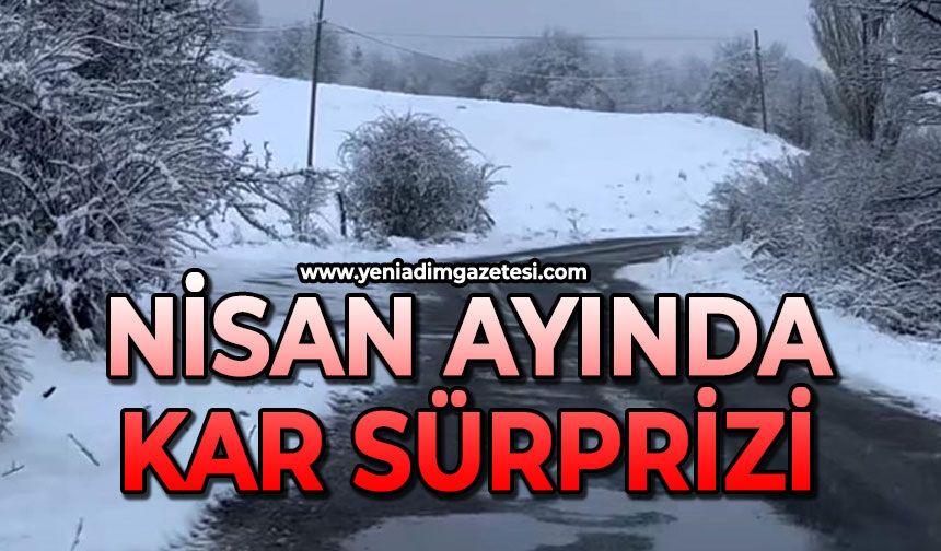Nisan ayında kar sürprizi