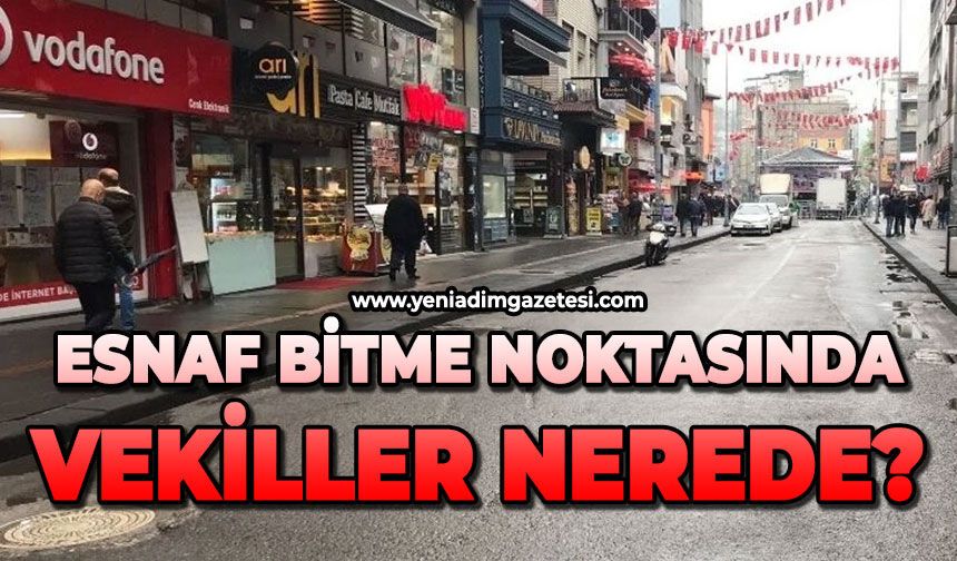 Esnaf bitme noktasına geldi: Vekiller nerede?