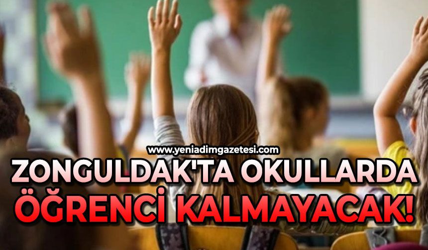 Zonguldak'ta okullarda öğrenci kalmayacak!