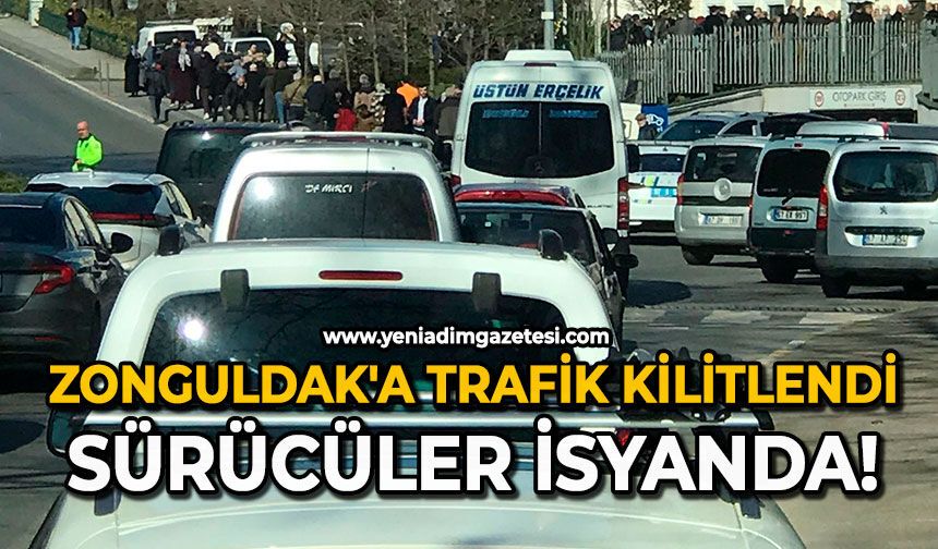 Zonguldak'a trafik kilitlendi: Sürücüler isyanda!