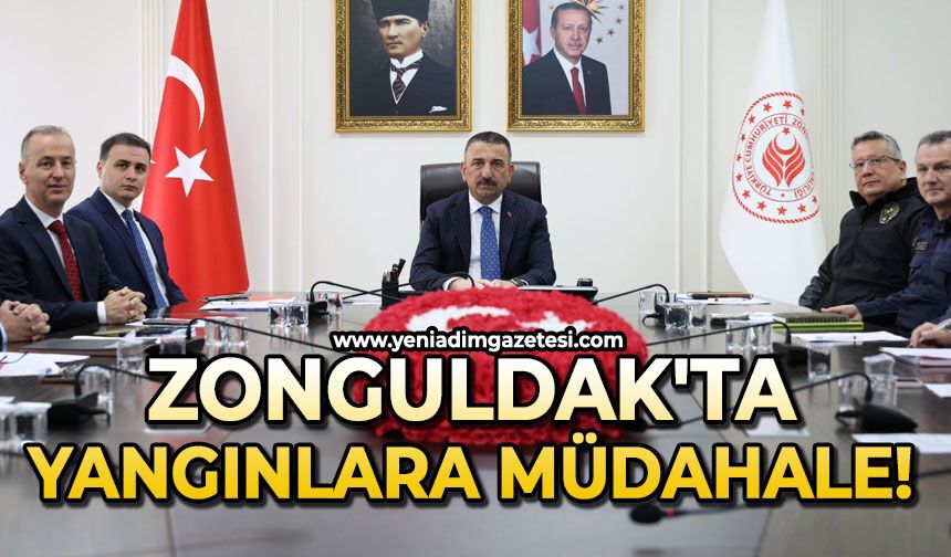 Zonguldak'ta yangınlara müdahale!