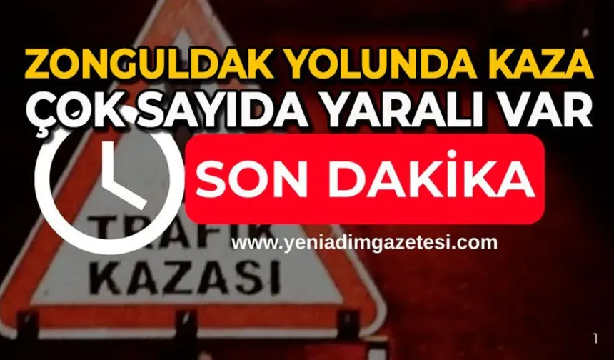 Zonguldak'ta kontrolden çıkan araç kaza yaptı