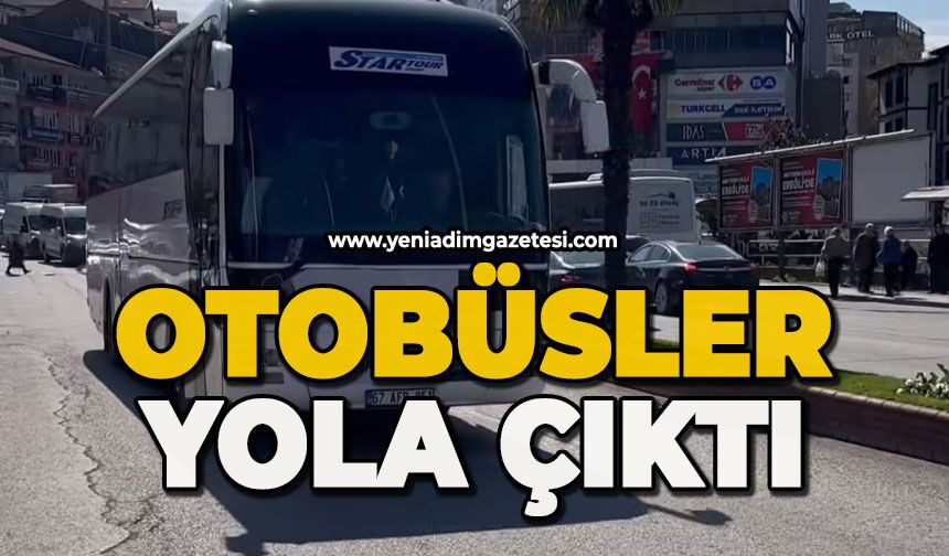 Otobüsler yola çıktı