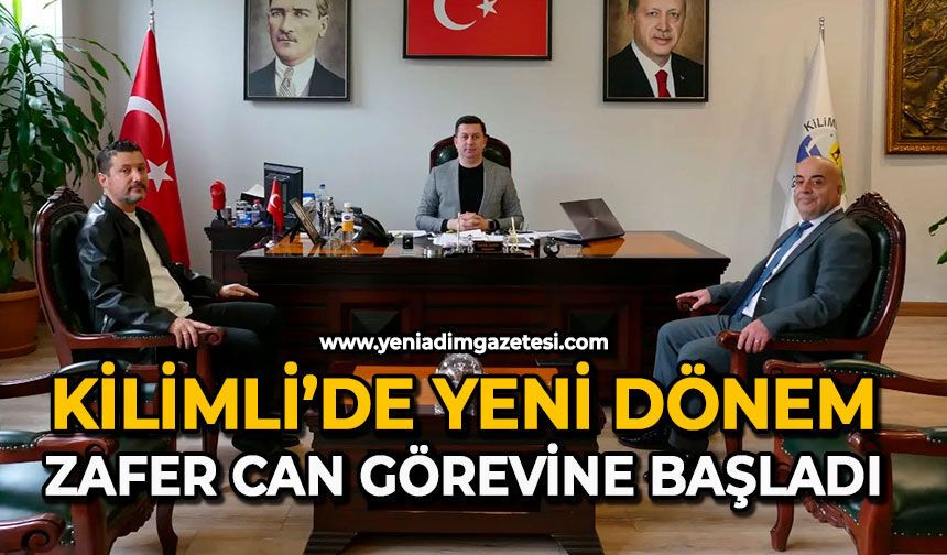 Kilimli’de yeni dönem: Zafer Can görevine başladı
