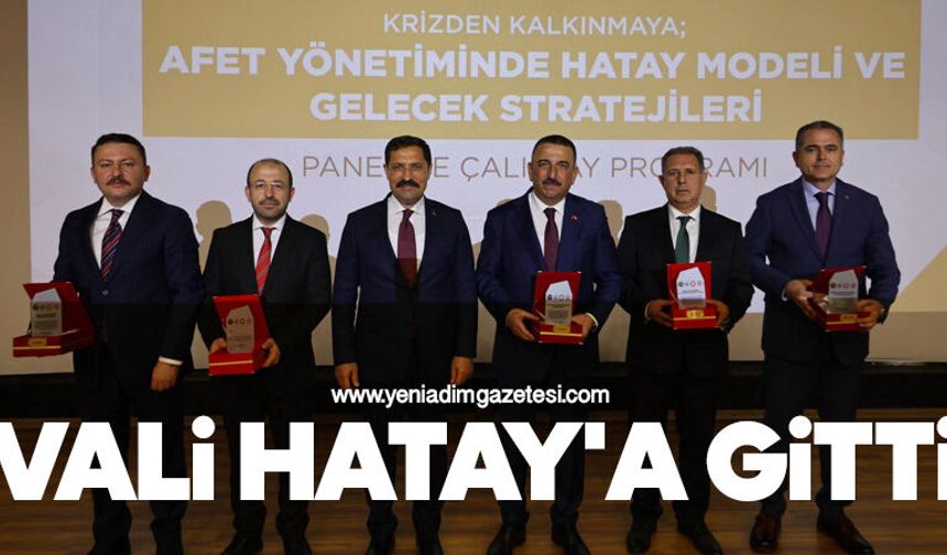 Zonguldak Valisi Osman Hacıbektaşoğlu Hatay'a gitti