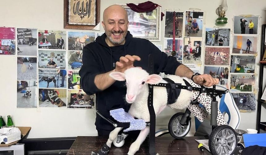 Demir ustası felçli canlara 'umut' oluyor
