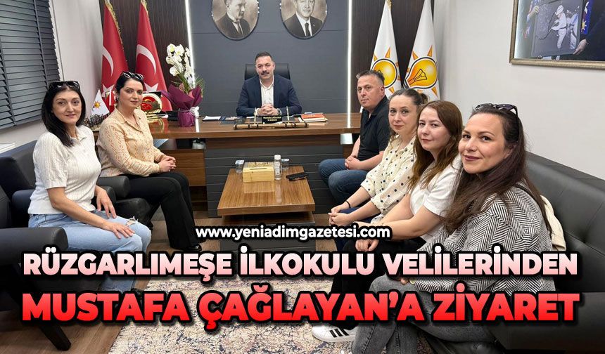 Zonguldak Rüzgarlımeşe İlkokulu velilerinden Çağlayan'a ziyaret