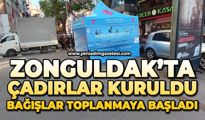 Zonguldak’ta çadırlar kuruldu: Bağışlar toplanmaya başlandı