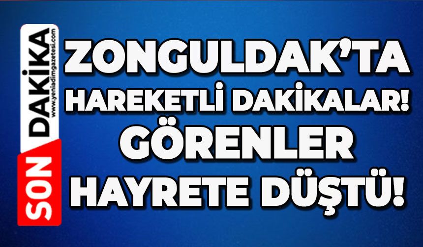 Zonguldak'ta hareketli dakikalar: Görenler hayrete düştü!