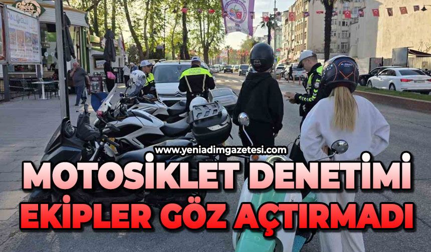 Motosiklet denetimi: Trafik ekipleri göz açtırmadı