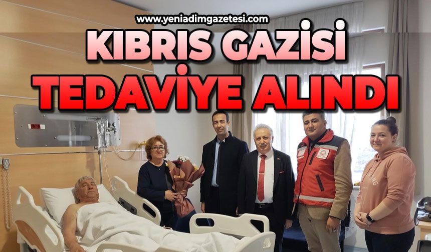 Kıbrıs gazisi tedaviye alındı