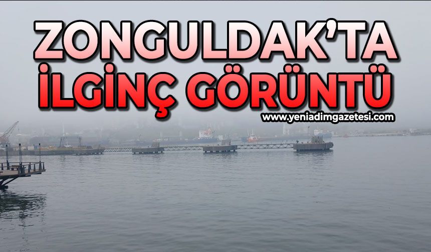 Zonguldak'ta ilginç görüntü