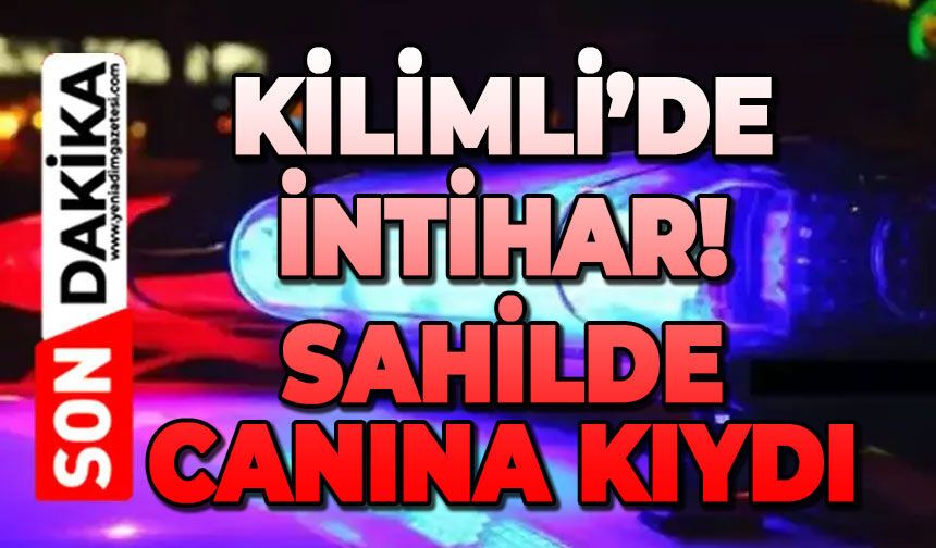 Kilimli'de olay: Sahilde kadın hayatına son verdi