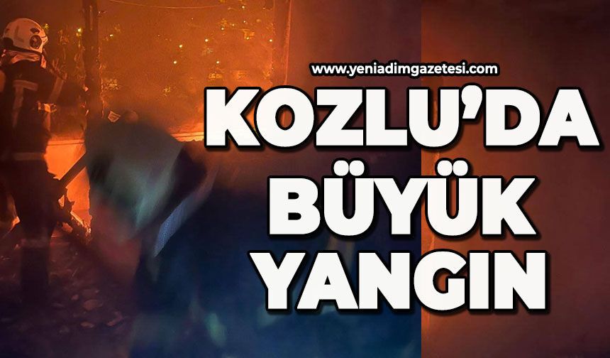 Kozlu'da büyük yangın: Ekipler seferber oldu