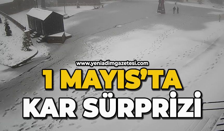 Bolu'da hava sıcaklıkları düştü, yaylalar beyaza büründü
