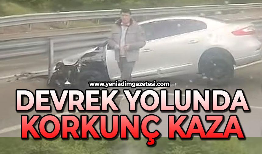 Devrek yolunda feci kaza