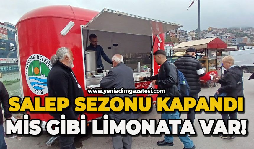 Salep sezonu kapandı: Buz gibi limonata var