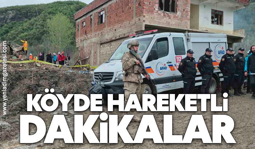 Köyde hareketli dakikalar