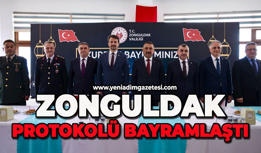 Zonguldak protokolü Polisevi'nde bayramlaştı
