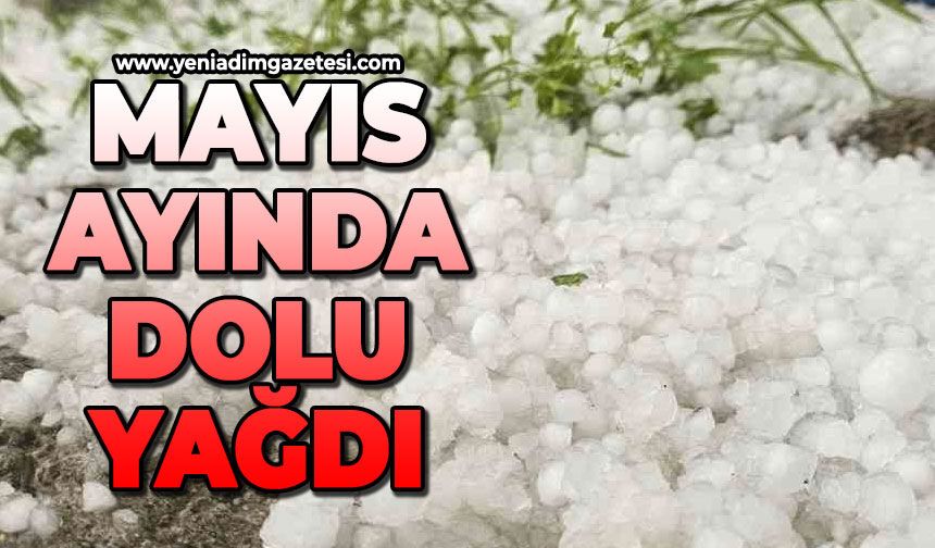 Dolu yağışı etkili oldu